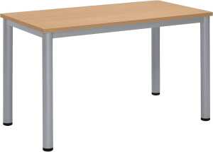 Besprechungstisch BASE-MODUL Q, 720 x 1200 x 600 mm, buche