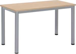 Besprechungstisch BASE-MODUL Q, 720 x 1200 x 600 mm, ahorn