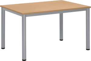 Besprechungstisch BASE-MODUL Q, 720 x 1200 x 800 mm, buche