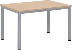 Besprechungstisch BASE-MODUL Q, 720 x 1200 x 800 mm, ahorn