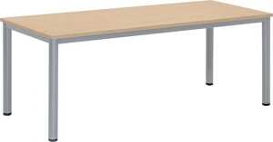 Besprechungstisch BASE-MODUL Q, 720 x 1800 x 800 mm, ahorn