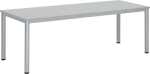 Besprechungstisch BASE-MODUL Q, 720 x 2000 x 800 mm, grau