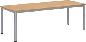 Besprechungstisch BASE-MODUL Q, 720 x 2000 x 800 mm, buche