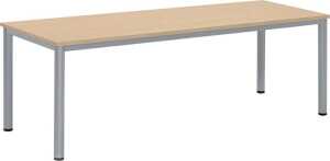 Besprechungstisch BASE-MODUL Q, 720 x 2000 x 800 mm, ahorn