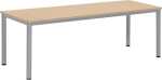 Besprechungstisch BASE-MODUL Q, 720 x 2000 x 800 mm, ahorn