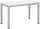 Besprechungstisch BASE-MODUL Q, 720 x 1200 x 600 mm, weiß