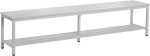 Sitzbank, Kunststoffleisten, 440 x 1000 x 365 mm, grau/grau