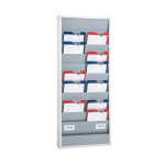 Planungstafel A4, 10 Schienen, zweireihig, (HxBxT) 1282 x...