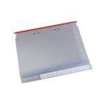 3-Deckel-Planettentasche 1 Klemmleiste, grau/rot