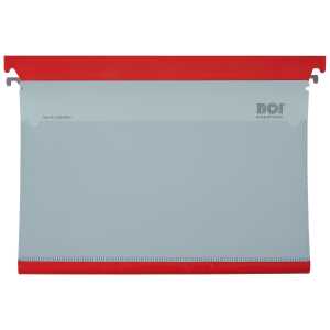 BOI Patienten-Dokumentationsmappe Befunde DIN A4 Kunststoff grau/rot
