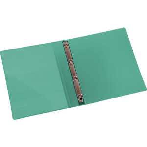 Präsentationsringbuch DIN A4, PP, 4 Ringe, grün/transparent