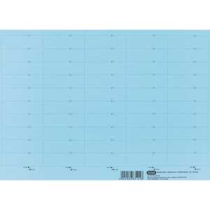 Beschriftungsschildchen für Vertic 10 BLatt mit 50 Schildchen, blau
