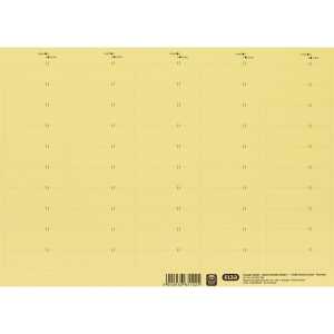 Beschriftungsschildchen für Vertic 10 BLatt mit 50 Schildchen, gelb