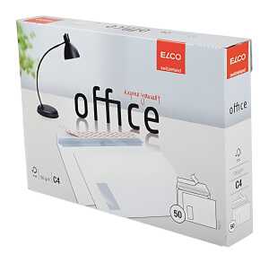 Briefumschlag C4 mit Fenster links haftklebend, weiß 120g/qm, 50 Stück