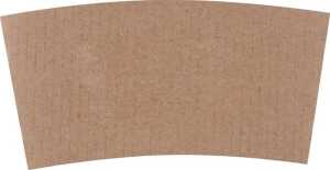 Bechermanschetten, Pappe, 300 / 400 ml, naturfarben, 25 Stück