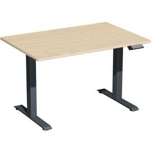 Elektro-Hubtisch Elevate Basic, 800 x 1200 mm, ahorn/anthrazit
