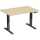 Elektro-Hubtisch Elevate Basic, 800 x 1200 mm, ahorn/anthrazit