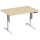Elektro-Hubtisch Elevate Basic, 800 x 1200 mm, ahorn/weiß