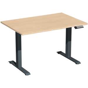 Elektro-Hubtisch Elevate Basic, 800 x 1200 mm, buche/anthrazit