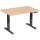 Elektro-Hubtisch Elevate Basic, 800 x 1200 mm, buche/anthrazit