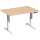 Elektro-Hubtisch Elevate Basic, 800 x 1200 mm, buche/weiß