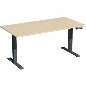Elektro-Hubtisch Elevate Basic, 800 x 1600 mm, ahorn/anthrazit