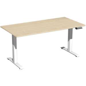 Elektro-Hubtisch Elevate Basic, 800 x 1600 mm, ahorn/weiß