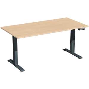 Elektro-Hubtisch Elevate Basic, 800 x 1600 mm, buche/anthrazit
