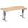 Elektro-Hubtisch Elevate Basic, 800 x 1600 mm, buche/silber