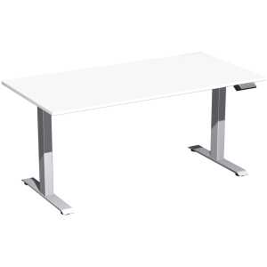 Elektro-Hubtisch Elevate Basic, 800 x 1600 mm, weiß/silber