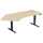 Elektro-Hubtisch Elevate Basic, 135° links, 2166 mm, ahorn/anthrazit