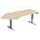 Elektro-Hubtisch Elevate Basic, 135° links, 2166 mm, ahorn/silber