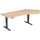 Elektro-Hubtisch Elevate Basic, 135° links, 2166 mm, buche/anthrazit