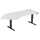 Elektro-Hubtisch Elevate Basic, 135° links 2166 mm lichtgrau/anthrazit