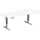 Elektro-Hubtisch Elevate Basic, 135° rechts, 2166 mm, weiß/silber