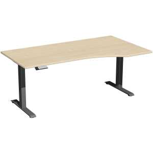 Elektro-Hubtisch Elevate Basic,1000 x 1800 mm, ahorn/anthrazit