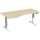 Elektro-Hubtisch Elevate Basic, links 1000 x 1800 mm, ahorn/weiß