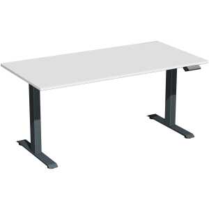 Elektro-Hubtisch Elevate Plus, 800 x 1600 mm, lichtgrau/anthrazit