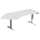 Elektro-Hubtisch Elevate Plus, 135° li 1130 x 2166 mm, lichtgrau/weiß