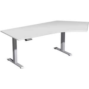 Elektro-Hubtisch Elevate Plus, 135° re 1130 x 2166 mm lichtgrau/silber