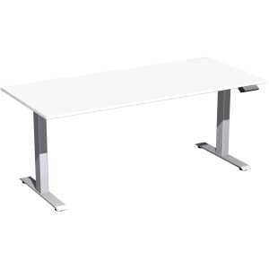 Elektro-Hubtisch Elevate Plus, 800 x 1800 mm, weiß/silber