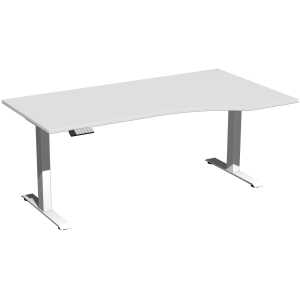 Elektro-Hubtisch Elevate Plus, rechts 1000 x 1800 mm, lichtgrau/weiß