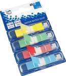 Index Haftstreifen, 4x36 Bl. Trsp. mit Farbrand