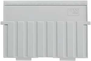 Stützplatten DIN A5 quer, Kunststoff grau, 5 Stück