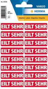 Textetiketten Eilt sehr 20 Blatt = 1 Pack VE = 1 Karton = 5 Packung