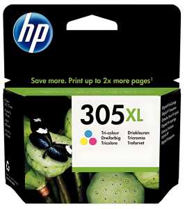 Tintenpatrone 305XL, für HP Drucker, ca. 200 Seiten, farbig, C/M/Y