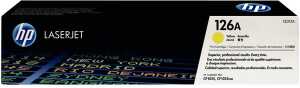 Toner Cartridge 126A, für HP Drucker, ca. 1.000 Seiten, gelb