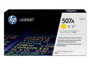 Toner Cartridge 507A, für HP Drucker, ca. 6.000 Seiten, gelb