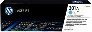 Toner Cartridge 201A, für HP Drucker, ca. 1.330 Seiten, cyan