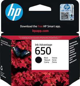 Tintenpatrone 650, für HP-Drucker, ca. 360 Seiten, schwarz